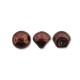 Jet Purple Luster Mushroom Bead 9x8mm - 30 beads
