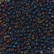 Opaque Iris Navy Czech Seed Beads, Size 8/0, 22g