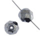 8mm Czech Firepolished Beads, Gunmetal, 22 Beads 8mm Czech Firepolished Beads, Gunmetal, 22 Beads