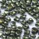 Bulk Bag Pellet Beads Jet Red Luster, 4x6mm,  600 pieces