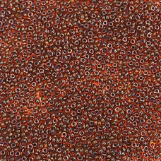 Blue Lined Topaz Czech Seed Beads, Size 11/0, 22g