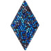 Swarovski Crystal Rock Diamond 25x31.7mm Bermuda Blue Crystal Swarovski Crystal Rock Diamond 25x31.7mm Bermuda Blue Crystal
