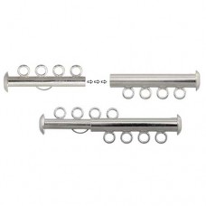 4 Strand Multi Strand Clasp Nickel Colour