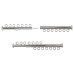 7 Strand Multi Slide Clasp Nickel Colour