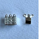 3 Strand Beadalon Filigree Clasps, Silver, 6 Clasps