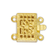 2 Strand Beadalon Filligree Clasps, Gold, Pack of 6