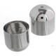 End Cap 12mm, Nickel colour, 2 pcs