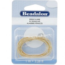Beadalon French Wire / Gimp, 0.7mm, Gold