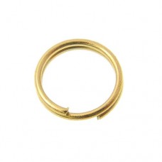 6mm Split Rings, Gold, 100 Pack