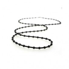 Black Rubber Ballchain, 20"