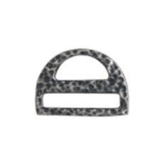Miyuki-Strap Findings D shape 17.5x13mm Antique Silver, 2pieces