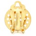Ear Clip Perforated Gold - 100pcs