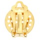 Ear Clip Perforated Gold - 100pcs