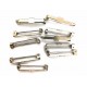 Silver colour Brooch Pin, Approx 25mm x 10 pcs