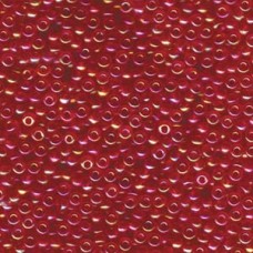 Transparent Dark Red AB Miyuki Size 8/0 seed beads, Colour 254D, 250gm