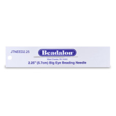 Beadlon Big Eye Needle, 2.25", single needle