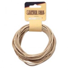 Genuine Leather Cord  2mm Round Natural 5yds