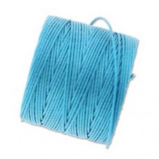 Bermuda Blue S-Lon 0.5mm Bead Cord on 77 yard Spool