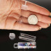 37mm x 14mm Clear Plastic Tubes with hanging cap, pack of 100 37mm x 14mm Clear Plastic Tubes with hanging cap, pack of 100
