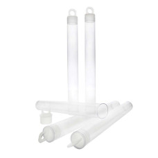 125mm x 14mm Clear Plastic Tubes with hanging cap, pack of 100