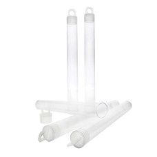 5 x 9/16 inch clear plastic bead storage tube with push-fit lid, pack of 10 5 x 9/16 inch clear plastic bead storage tube with push-fit lid, pack of 10