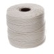 Cream S-Lon 0.5mm Bead Cord on 77 yard Spool