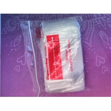 3" x  4" Clear re-sealable Plastic Bag with write-on white panel, pack...