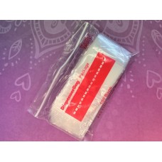 2" x  3" Clear re-sealable Plastic Bag, with write-on panel, pack of 1...