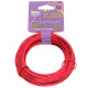 Red Colour, 18 Gauge ( 1.02mm), Aluminium Craft Wire, 12m ( 39ft)