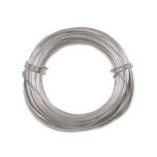 Silver  Colour, 18 Gauge ( 1.02mm), Aluminium Craft Wire, 12m ( 39ft)