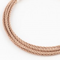 Braided copper based wrapping wire