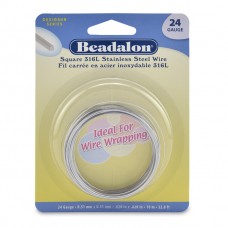 24ga Round 3/4 Hard Stainless Steel Wrapping Wire, 12m coil