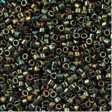 DB0024 Green AB Metallic, Size 11/0 Miyuki Delica Beads, 50gm bag DB0024 Green AB Metallic, Size 11/0 Miyuki Delica Beads, 50gm bag