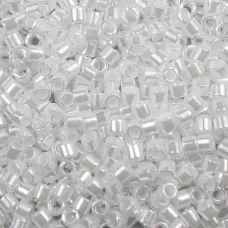 DBL0201 White Pearl Opaque Luster Size 8/0 Miyuki Delica Beads, Colour Code 0201... DBL0201 White Pearl Opaque Luster Size 8/0 Miyuki Delica Beads, Colour Code 0201...