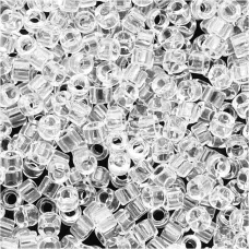 DBL0141 Crystal Transparent Size 8/0 Miyuki Delica Beads, Colour Code 0141, 50g ...
