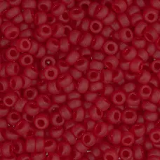 Ruby Transparent Matte, Miyuki 11/0 Seed Beads, Colour 0141F, 250 Grams Ruby Transparent Matte, Miyuki 11/0 Seed Beads, Colour 0141F, 250 Grams