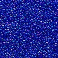 Transparent Cobalt AB, Miyuki 15/0 Seed Beads, Colour 0177, 100g approx. Transparent Cobalt AB, Miyuki 15/0 Seed Beads, Colour 0177, 100g approx.
