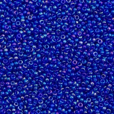 Transparent Cobalt AB, Miyuki 15/0 Seed Beads, Colour 0177, 100g approx. Transparent Cobalt AB, Miyuki 15/0 Seed Beads, Colour 0177, 100g approx.