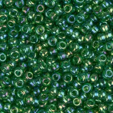 Green AB Luster, Miyuki 11/0 Seed Beads, Colour 0179, 250 Grams Green AB Luster, Miyuki 11/0 Seed Beads, Colour 0179, 250 Grams