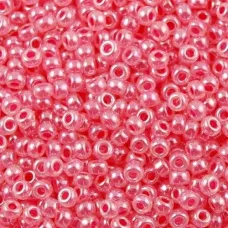 Carnation Pink Ceylon, Miyuki Size 8/0 Seed Beads, Colour 0535, 250 Grams