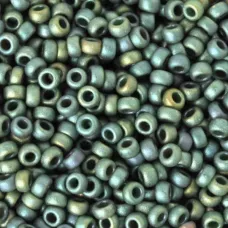 Matte Metallic Sage Green Luster, Miyuki 11/0 Seed Beads, Colour 2031, 250 Grams Matte Metallic Sage Green Luster, Miyuki 11/0 Seed Beads, Colour 2031, 250 Grams