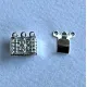 3 Strand Beadalon Filigree Clasps, Silver, 6 Clasps