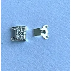 2 Strand Beadalon  Filigree Clasps, Silver, 6 Clasps, 303B-004