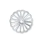 Beadalon 13.5mm Silver Plated Bead Cap, Pack 24 Beadalon 13.5mm Silver Plated Bead Cap, Pack 24