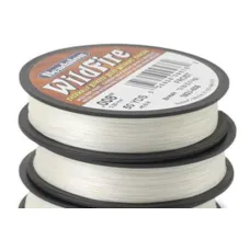 Frost White 0.20mm Wildfire Beading Thread, 162U-008, 45m spool Frost White 0.20mm Wildfire Beading Thread, 162U-008, 45m spool