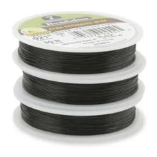 Black 0.018" 7 Strand Beadalon Beading Wire, 30ft Reel Black 0.018" 7 Strand Beadalon Beading Wire, 30ft Reel