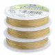 Gold Colour 0.012" 7 Strand Beadalon Beading Wire, 100ft Reel, JW01G-1 Gold Colour 0.012" 7 Strand Beadalon Beading Wire, 100ft Reel, JW01G-1