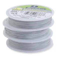 JW02NS-1, 7 Strand Wire, Satin Silver Colour, 0.015", 100ft Reel