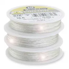 Beadalon JW14S-1 19 Strand Wire, Silver Colour, 0.015", 100ft Reel