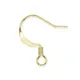 Beadalon 308A-004 Ear Wires, Dapped & Spring, Gold, 144 Pack